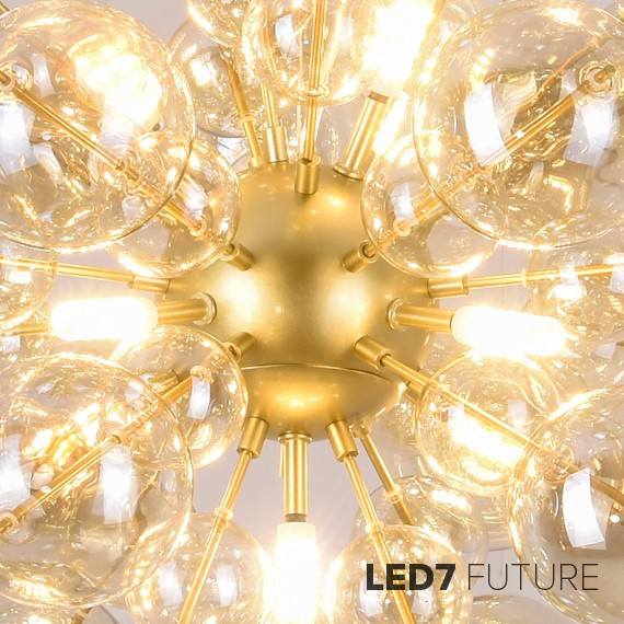 Loft Industry Modern - Bubbles Gold Sun